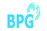 BPG logo with blue text and blue lobster icon on white background