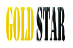 GOLD STAR GARMENTS logo with black and yellow text on white background