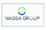 NASSA GROUP logo with gray text and green circle on white background